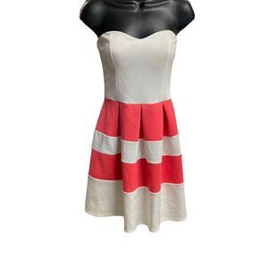 BLUE SLA Women’s Dress White & Pink Size Medium